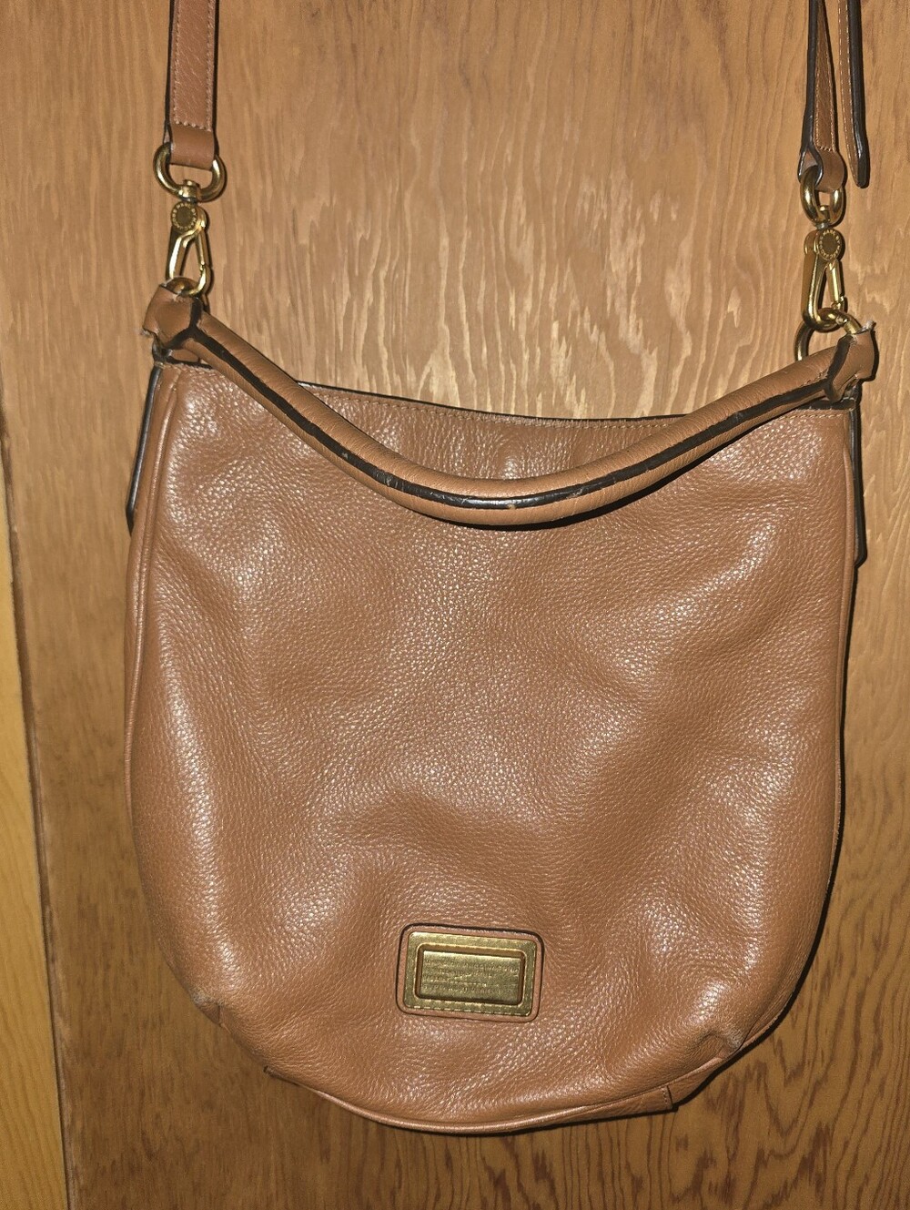 Marc Jacobs Brown Leather Hobo Shoulder Bag